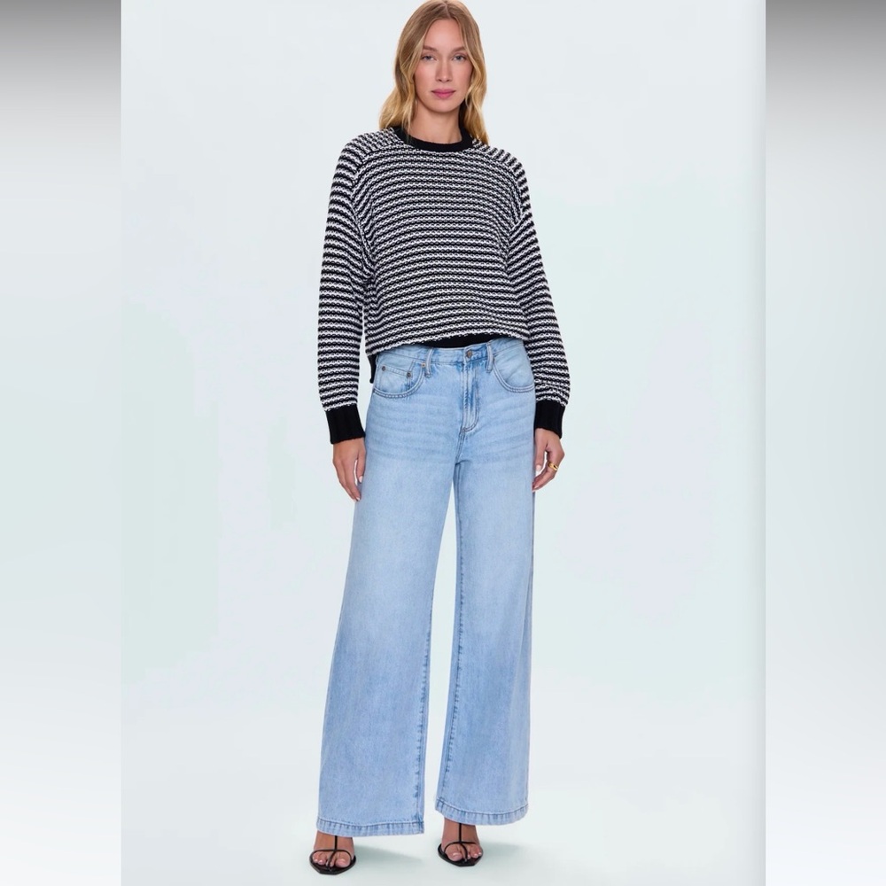 NWT Pistola Jadyn Low Slung Palazzo Jeans